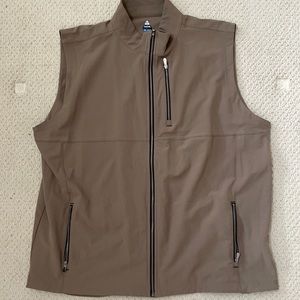 Brown Golf Windbreaker Vest XXL